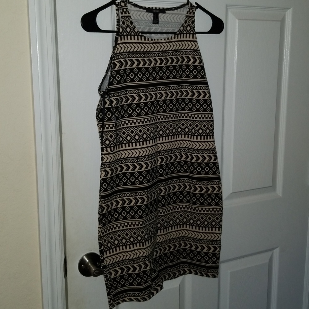 Bodycon tribal print dress, Forever 21 size L